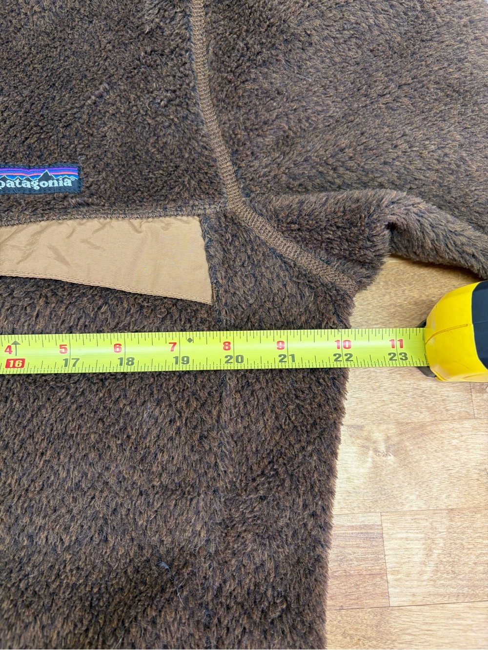 Patagonia Re-Tool Snap-T High Pile Fleece Pullover Brown Tan Womens XL - Picture 6 of 7